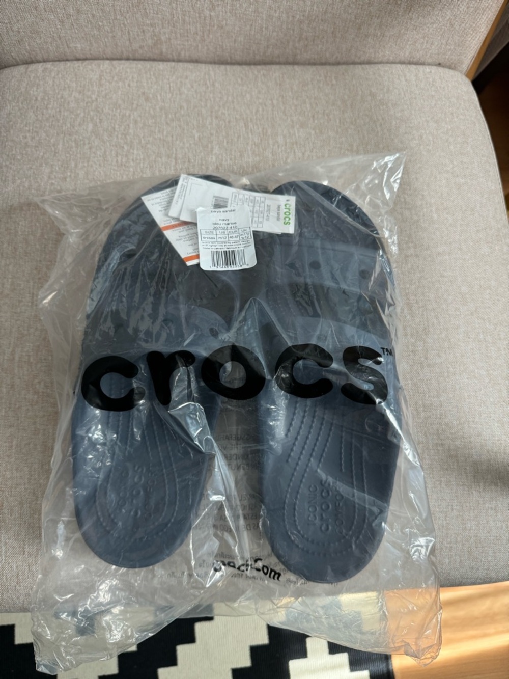 Crocs Baya Sandal in Navy NWT Men’s 12 unisex - Picture 3 of 5